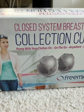 Freemie Closed System Breast Collection Cups - Clear/Gray